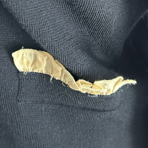 Beautiful J Crew Lady Jacket with silk ruffle trim - Picture 9 of 9